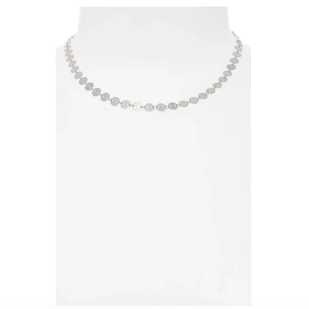 Madewell Silver Disc Chain Necklace - Picture 2 of 4